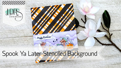 Creating a Custom Plaid Background with the Peppermint Stick Stencil