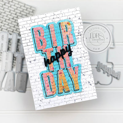 Graffiti Big Words Birthday
