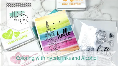 Coloring with Hybrid Inks and Alcohol