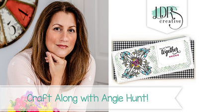 Craft Along with Angie Hunt - Crazy for Daisies Slim Line Card