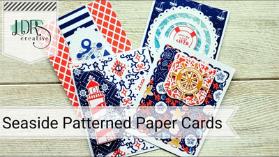 Four Simple Nautical No Coloring Cards