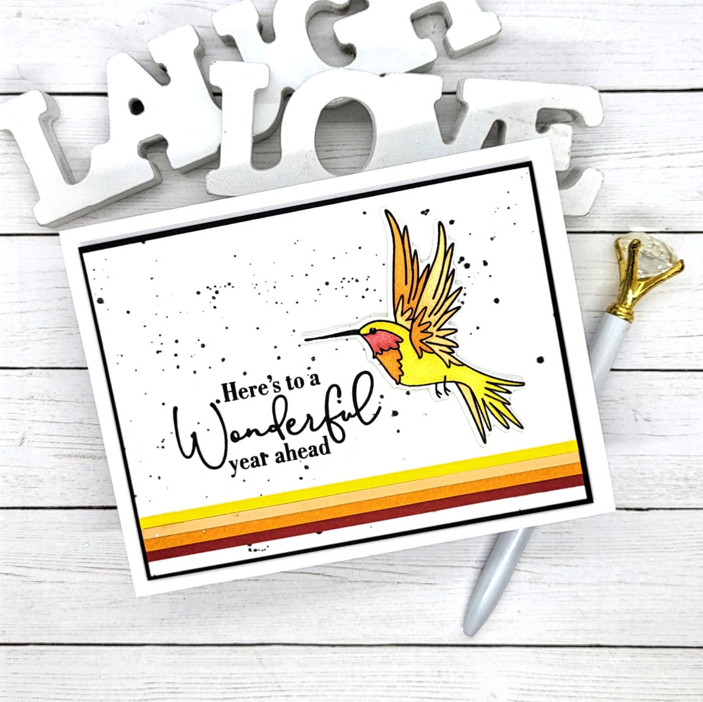 Trailing Hummingbird Stamps, Dies, and Layering Stencils Bundle