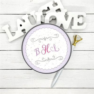 Elegant Monogram Alpha 3/4" Impress-ion Press + Foil Plates