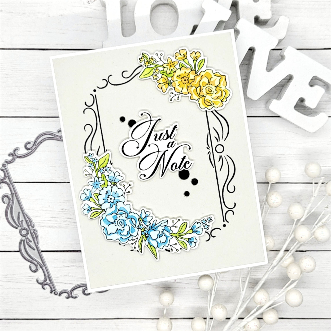Floral Swag Stamps, Dies, and Layering Stencils Bundle