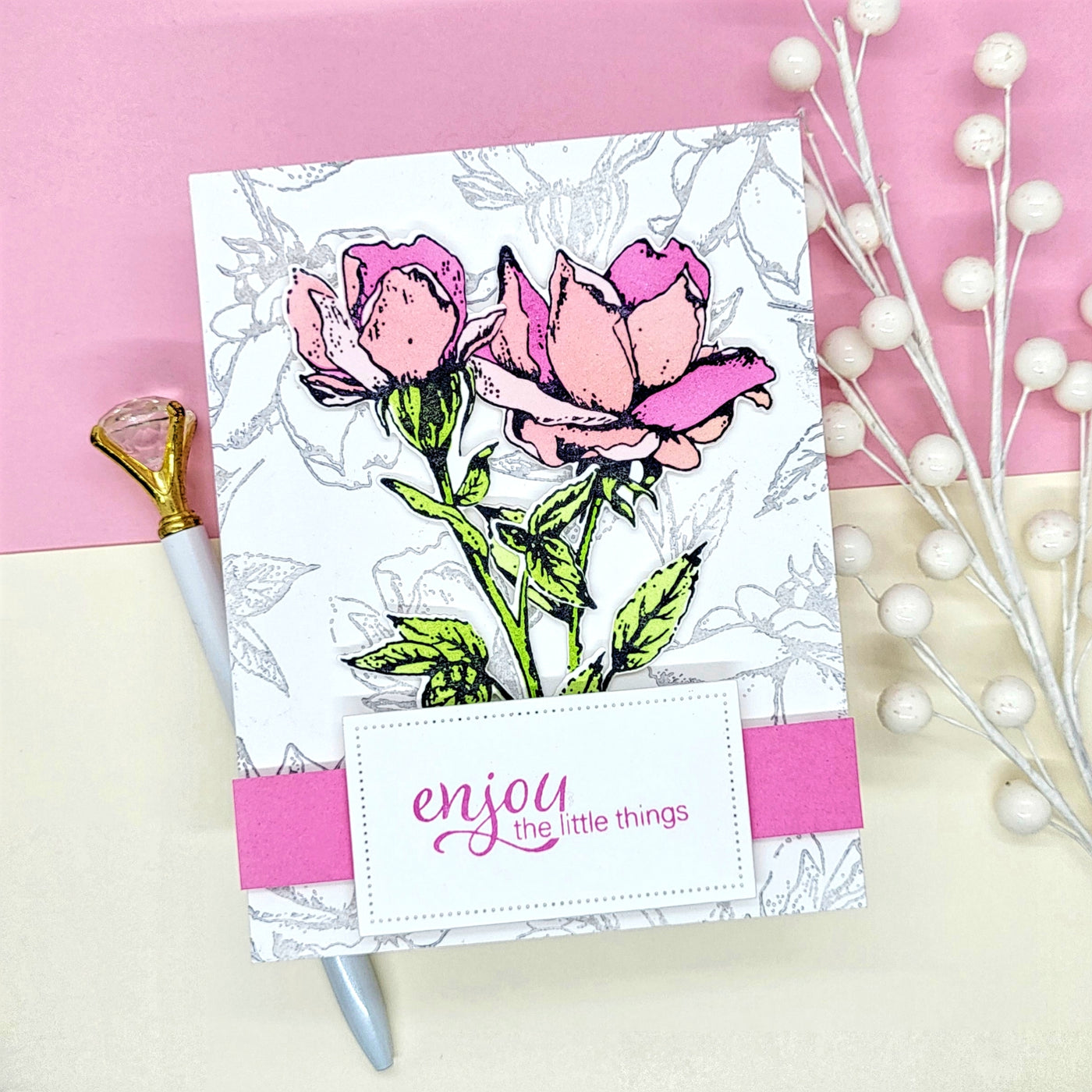 Velvet Petals Impress-ion Press + Foil Plates, Coordinating Dies, and Layering Stencils Bundle