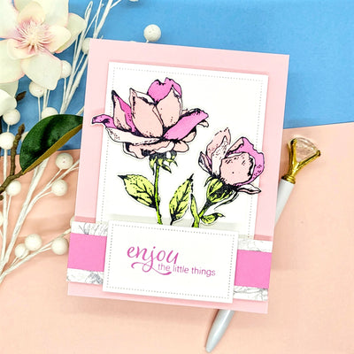 Velvet Petals Impress-ion Press + Foil Plates, Coordinating Dies, and Layering Stencils Bundle