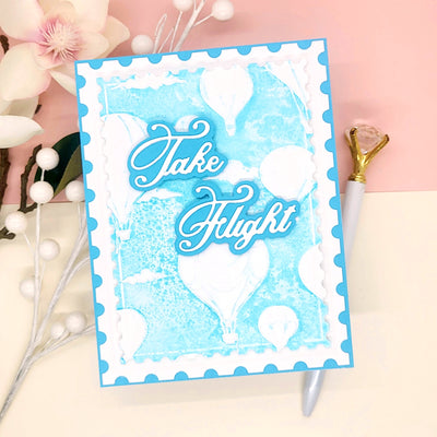 Hot Air Balloons 3D 6x6 Embossing Folder