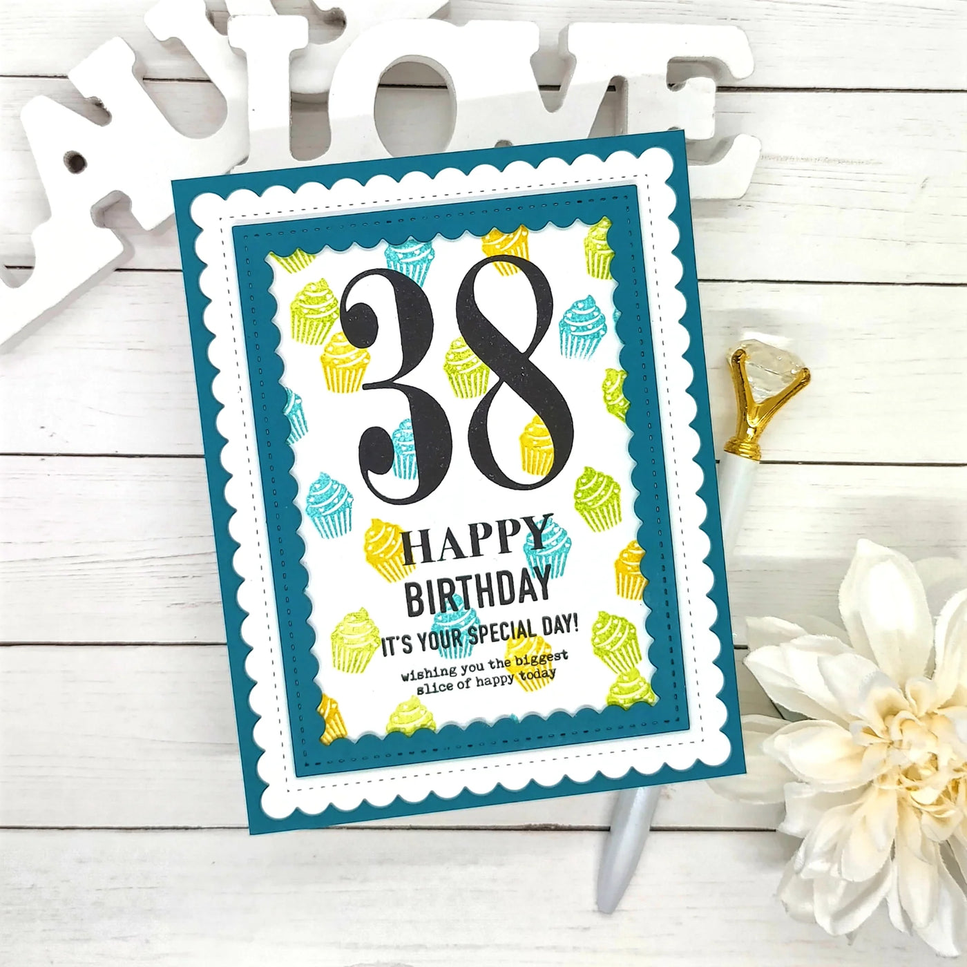 Natasha Outline Numbers Jumbo 4x6 Stamps