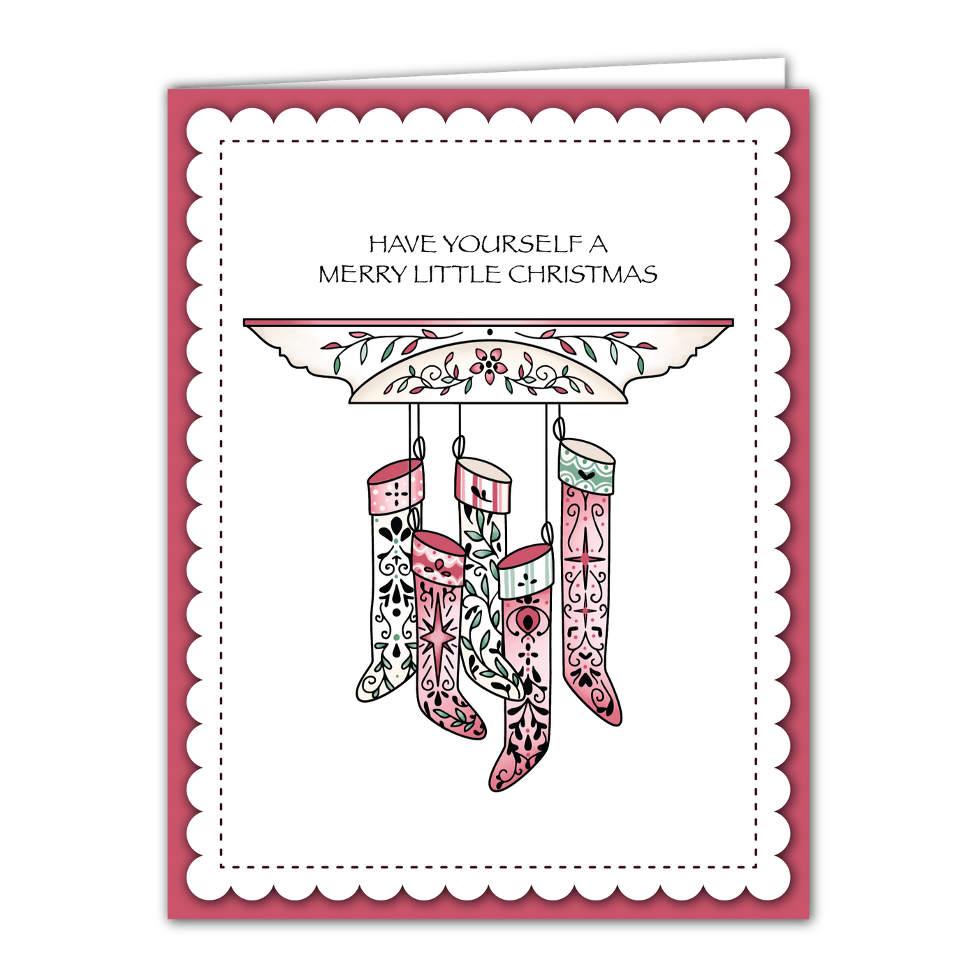 The Stockings Were Hung Stamps and Layering Stencil Bundle