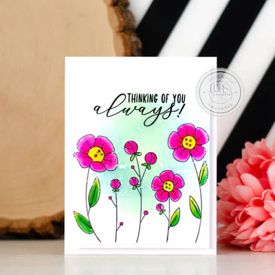 Flower Doodles Stamps, Dies, and Layering Stencils Bundle
