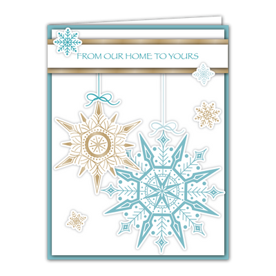 Snowflake Ornaments Impress-ion Press + Foil Plates