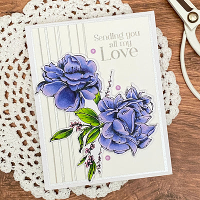 Billowing Blossoms 4x6 Stamps and Coordinating Dies Bundle