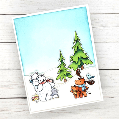 PRE-ORDER:  Christmas Tree Shopping Stamps and Dies Bundle