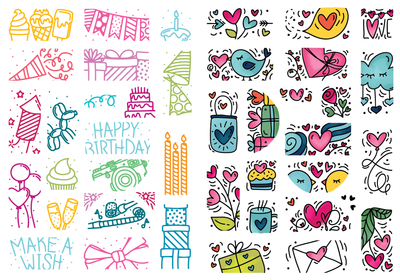 All Occasions Puzzle Scenes Stamps Bundle