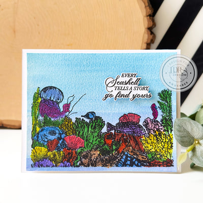 Coral Reef 4x6 Stamps and Dies