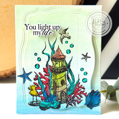 Lighthouse Stamps, Layering Stencils, and Coordinating Dies Bundle