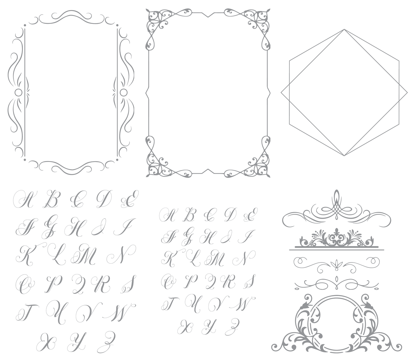 Monogram Impress-ion Press + Foil Plates Bundle