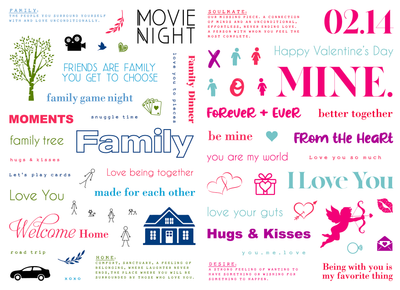 With Affection and Family Collage Bundle