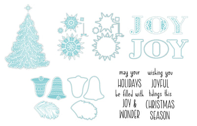 Winter and Holiday Impress-ion Press + Foil Plates Bundle