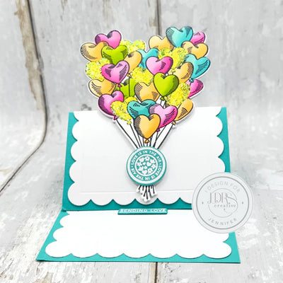 Heart Balloon Bouquet Impress-ion Press + Foil Plates