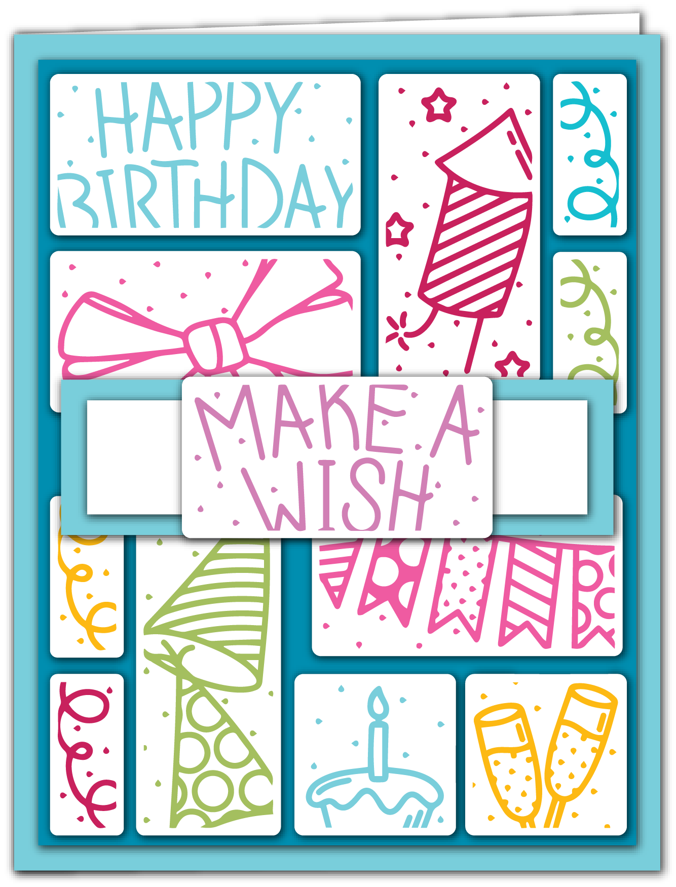 All Occasions Puzzle Scenes Stamps Bundle