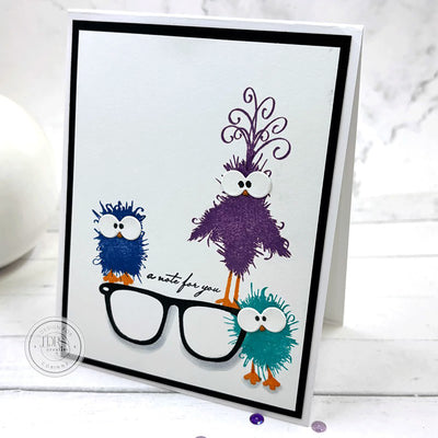Fuzzy Wuzzies 4x6 Stamps and Coordinating Dies