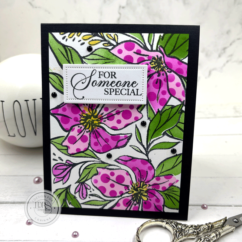 In the Garden Background Stamp and Layering Stencils Bundle
