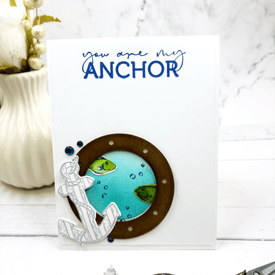 You Are My Anchor Impress-ion Press + Foil Plates and Coordinating Dies Bundle