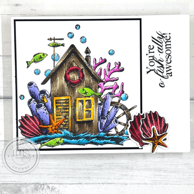 The Sea Shack Stamps, Layering Stencils, and Coordinating Dies Bundle