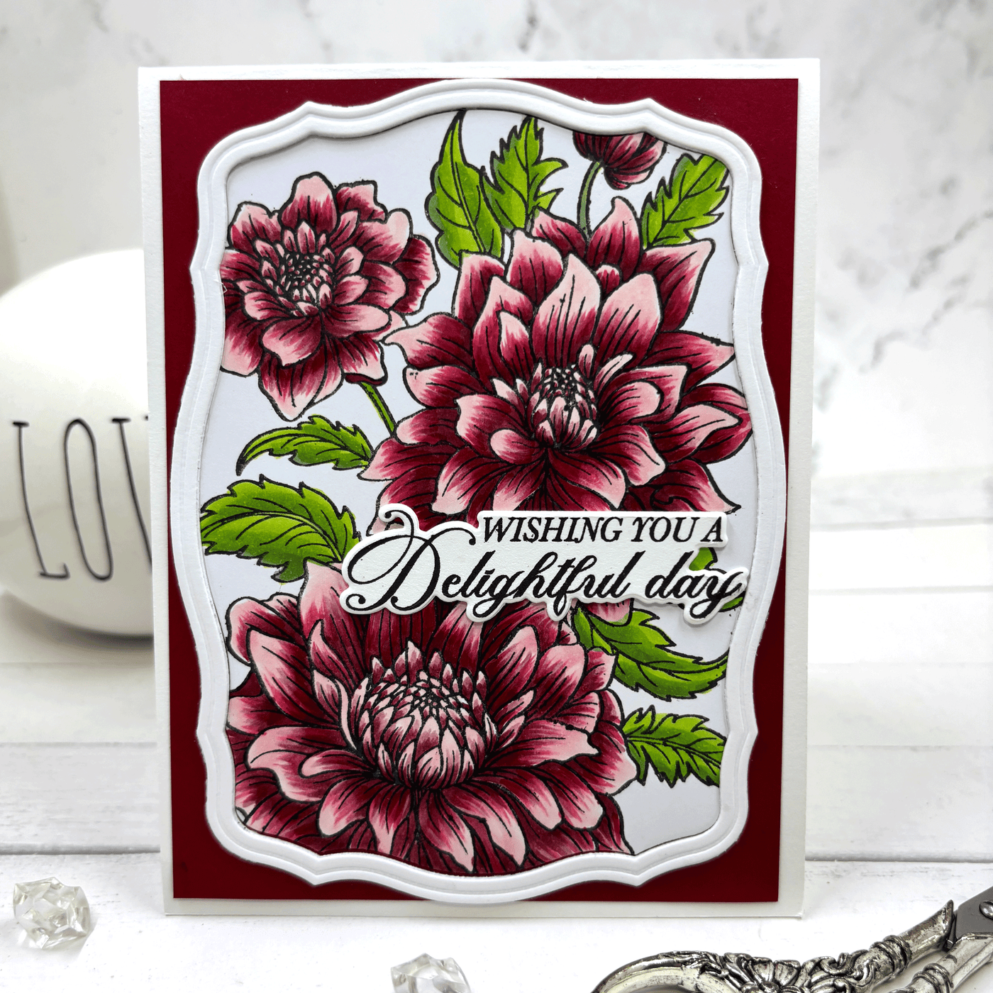 Delightful Dahlias Stamps, Layering Stencils, and Coordinating Dies Bundle