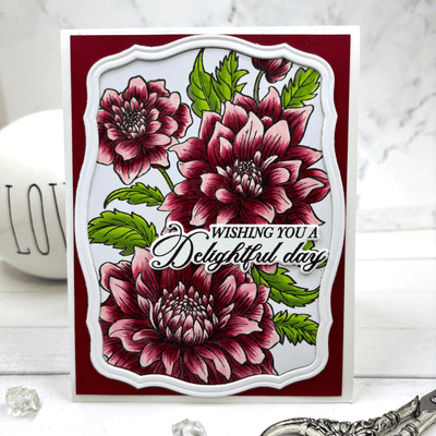 Delightful Dahlias Stamps, Layering Stencils, and Coordinating Dies Bundle