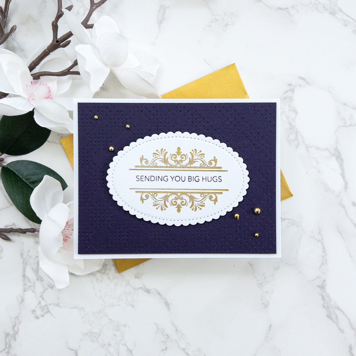 Thoughts of You Sentiments Impress-ion Press + Foil Plates