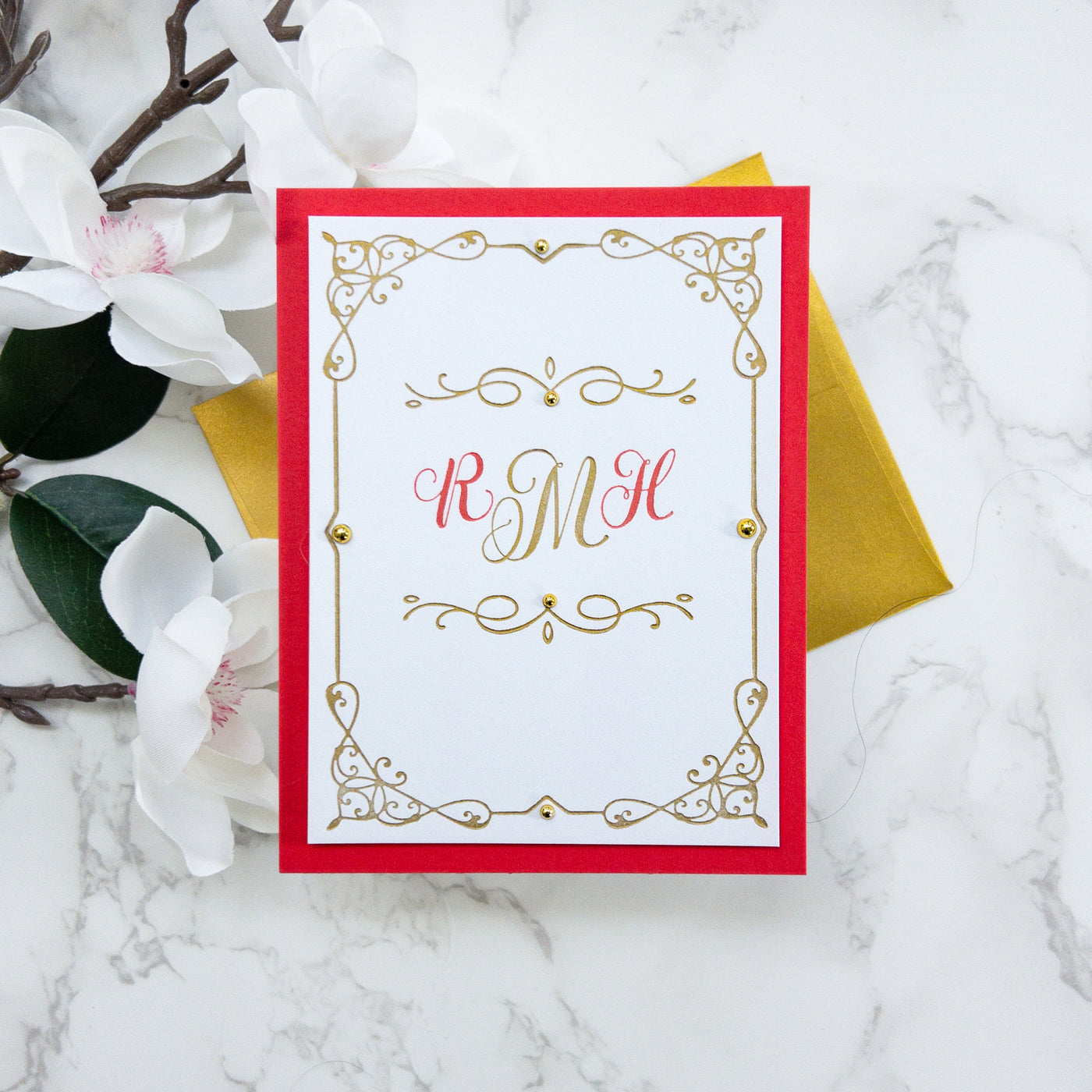 Elegant Monogram Alpha 3/4" Impress-ion Press + Foil Plates