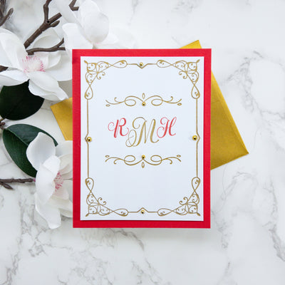 Elegant Monogram Alpha 3/4" Impress-ion Press + Foil Plates