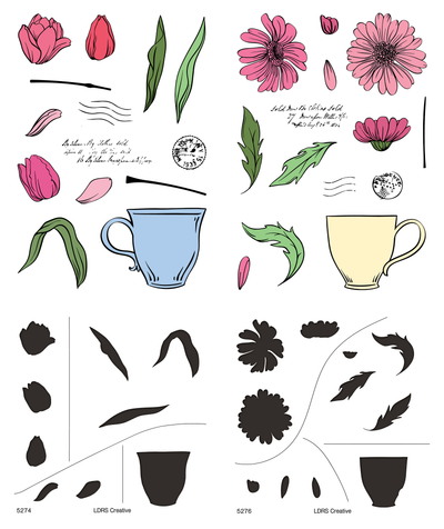 Fresh Cut Stamps and Masking Stencils Bundle