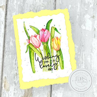 Tulips Impress-ion Press + Foil Plate
