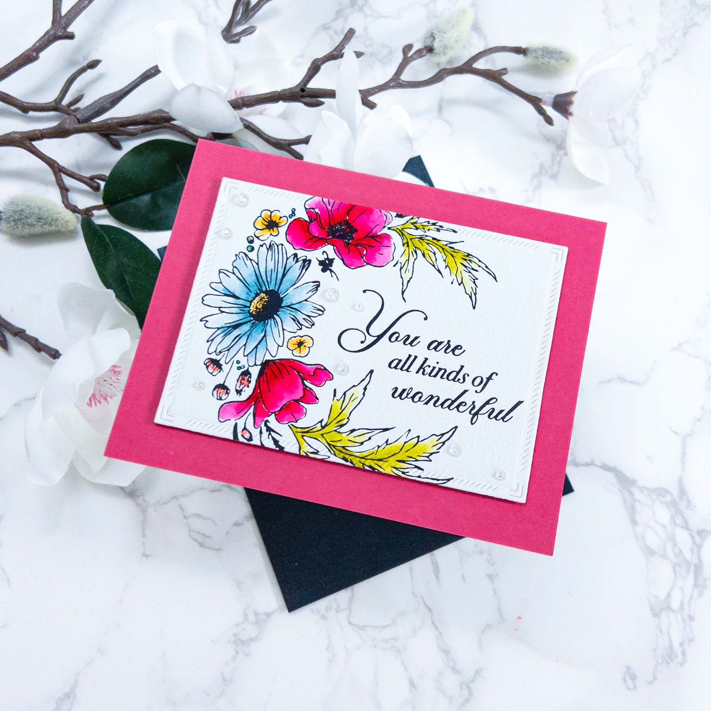 Wildflower Wreath Impress-ion Press + Foil Plates