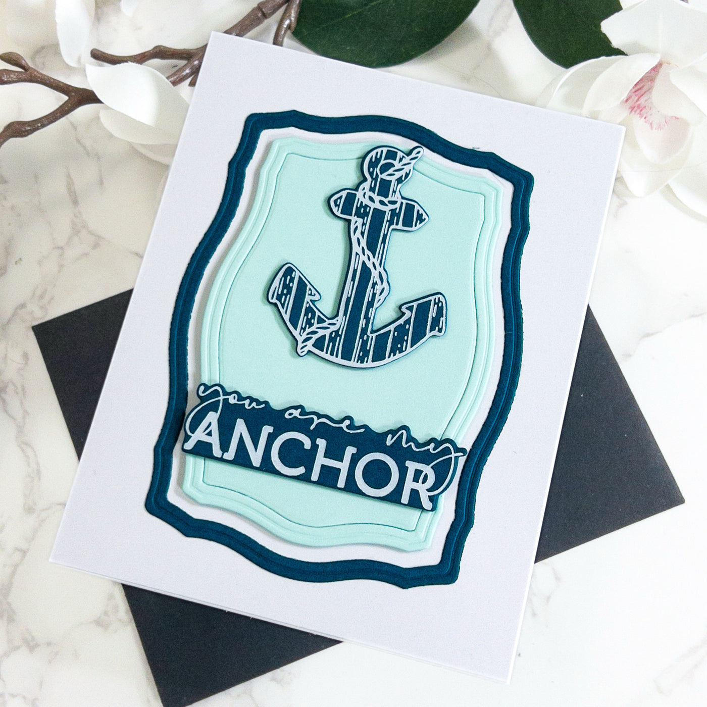 You Are My Anchor Impress-ion Press + Foil Plates and Coordinating Dies Bundle