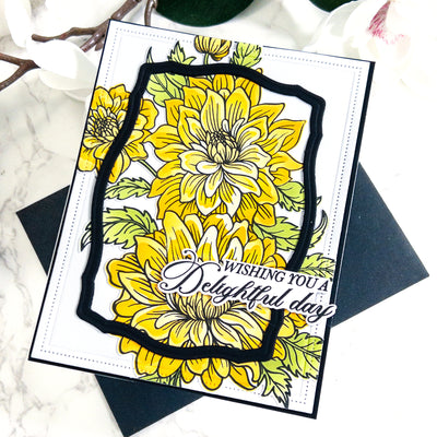 Delightful Dahlias Stamps, Layering Stencils, and Coordinating Dies Bundle