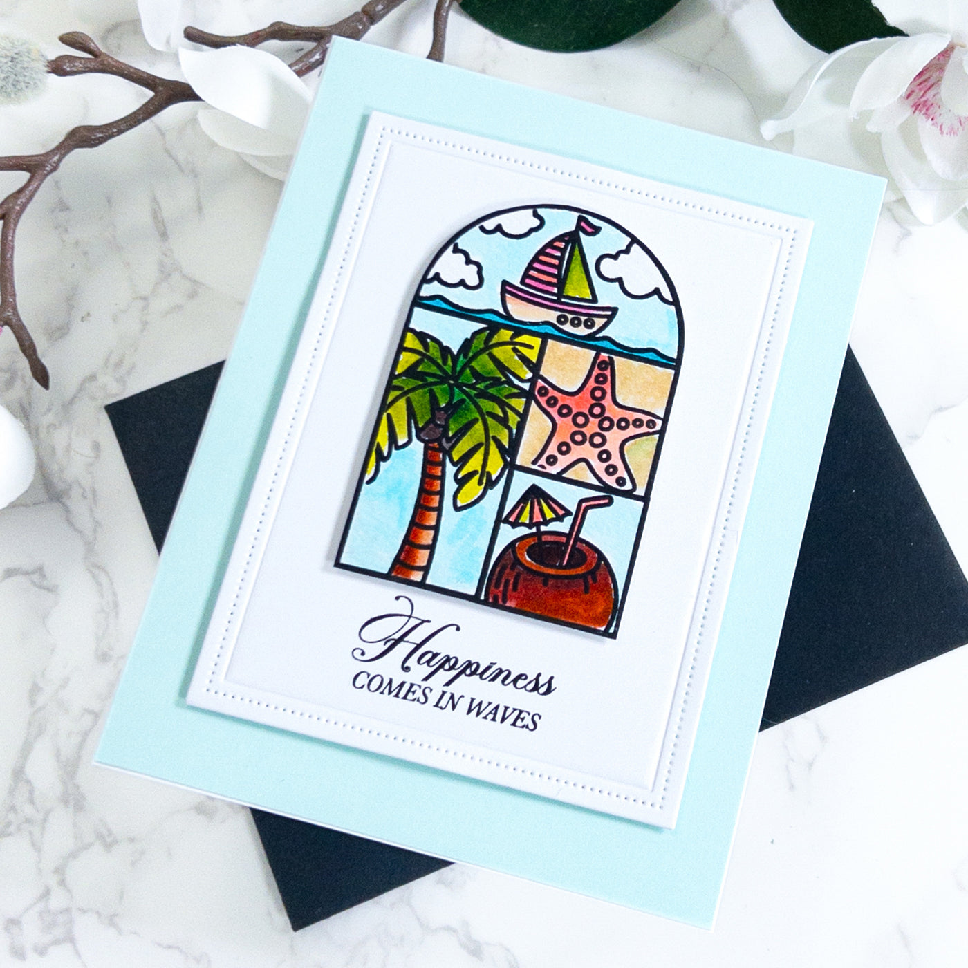 Vacation Puzzle Scenes 6x8 Stamps