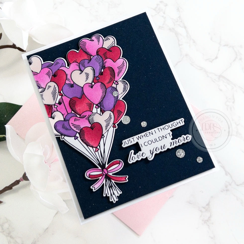 Heart Balloon Bouquet Impress-ion Press + Foil Plates