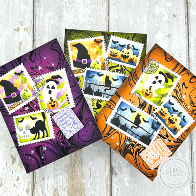 Halloween Postage Collage 4x6 Stamps