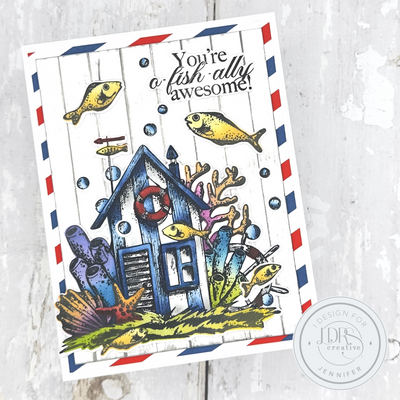 The Sea Shack Stamps, Layering Stencils, and Coordinating Dies Bundle