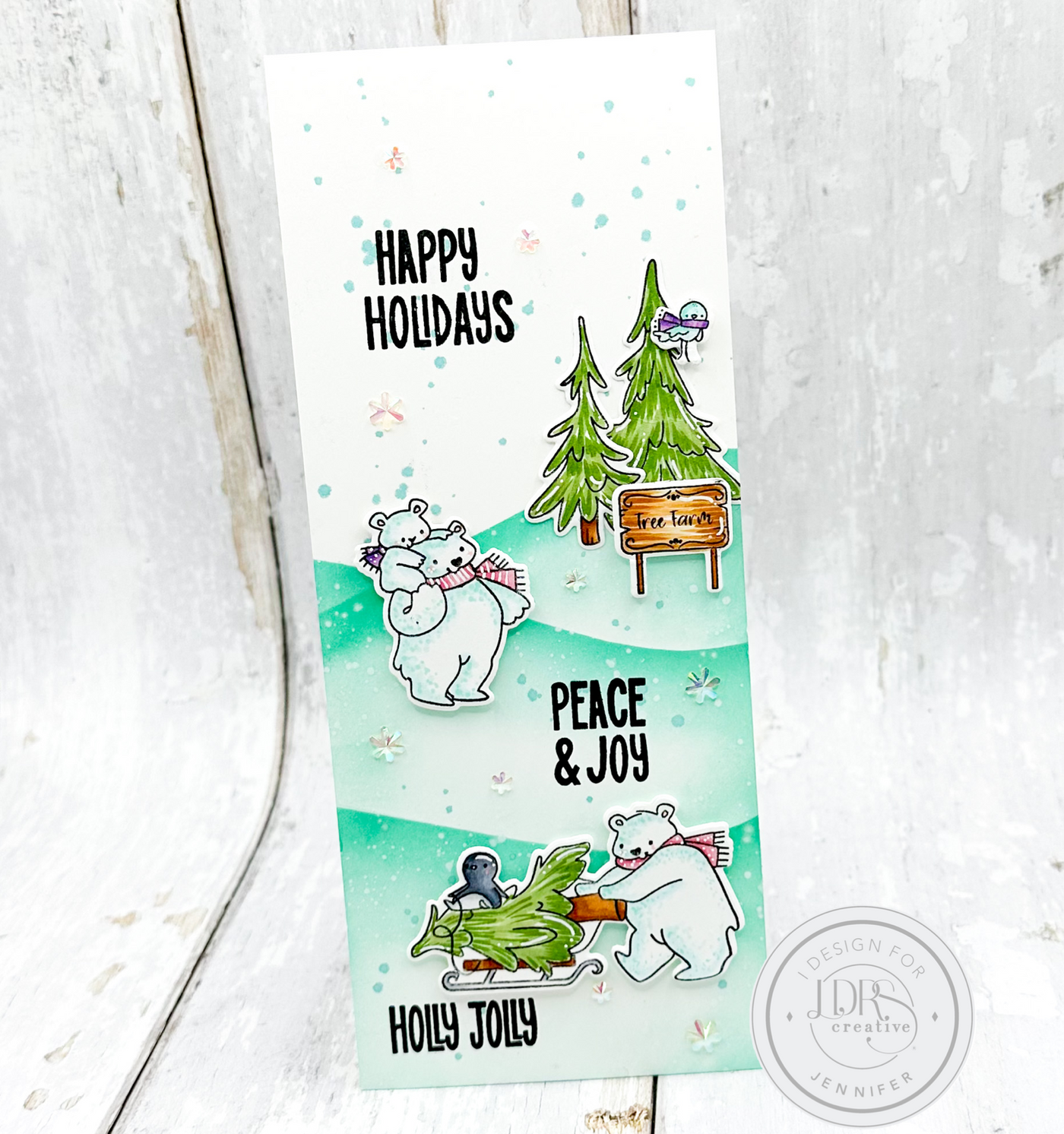 PRE-ORDER:  Christmas Tree Shopping Stamps and Dies Bundle