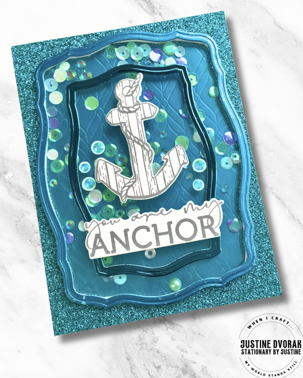 You Are My Anchor Impress-ion Press + Foil Plates and Coordinating Dies Bundle