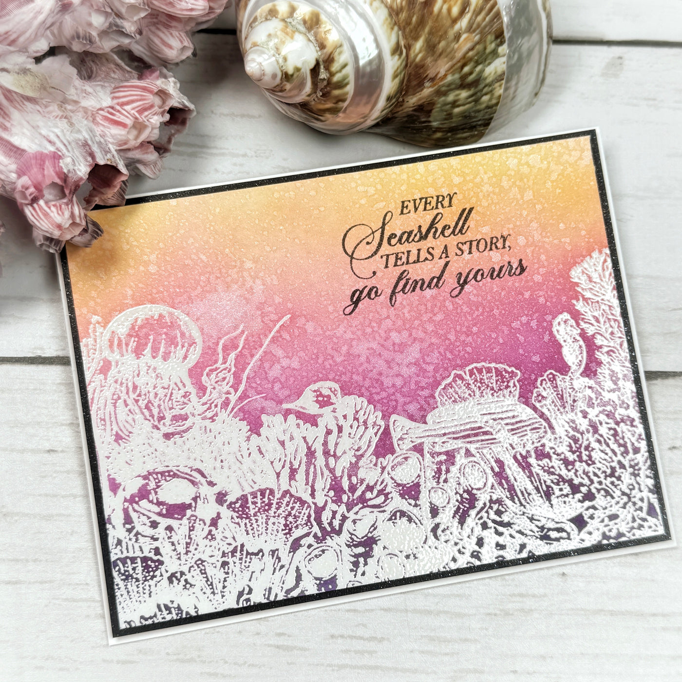Coral Reef 4x6 Stamps and Dies