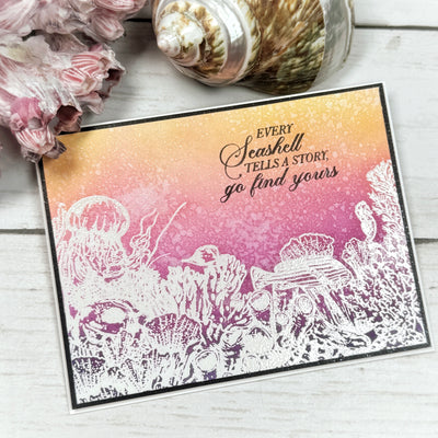 Coral Reef 4x6 Stamps and Dies