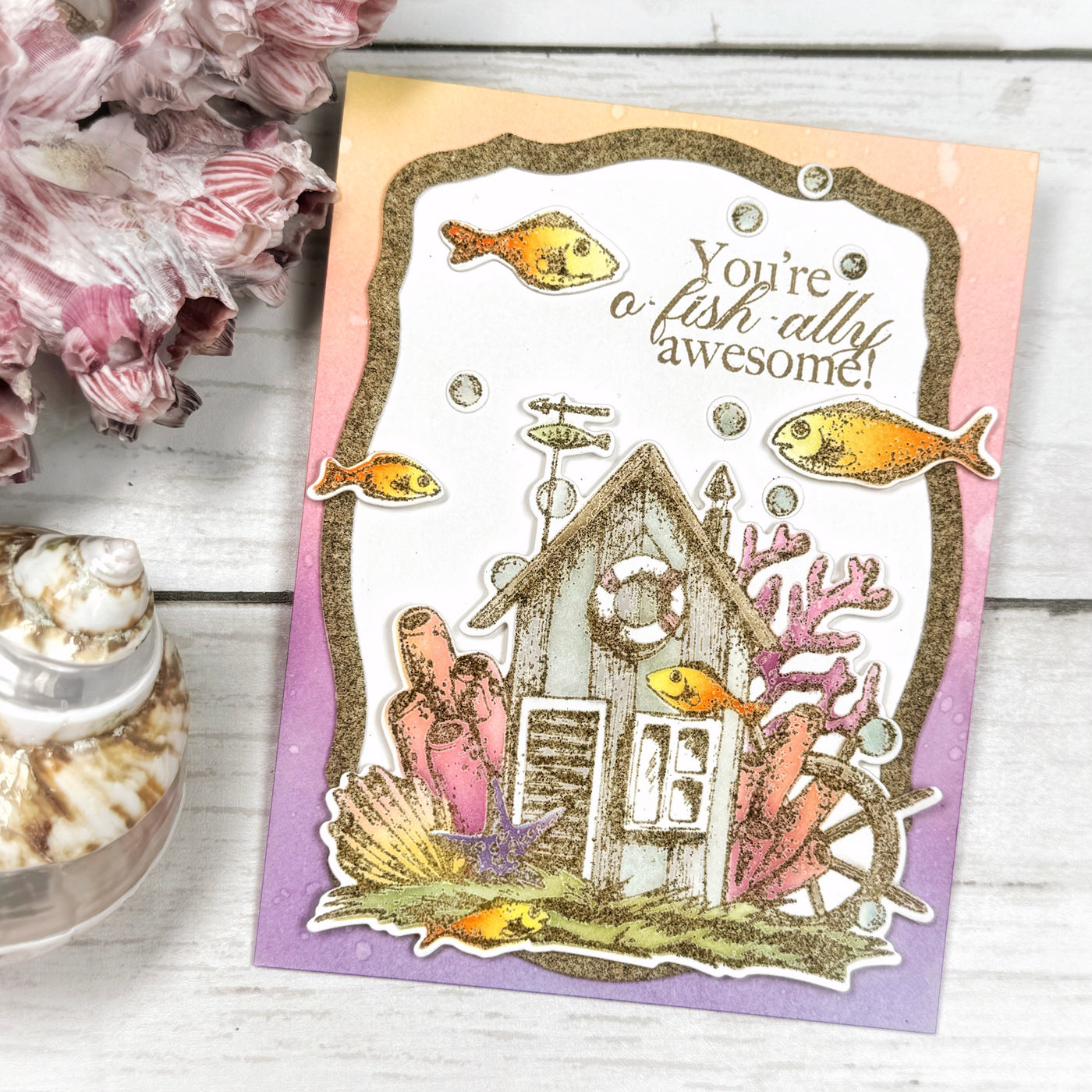 The Sea Shack Stamps, Layering Stencils, and Coordinating Dies Bundle