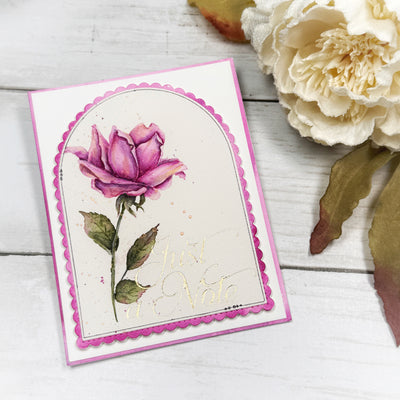 Velvet Petals Impress-ion Press + Foil Plates, Coordinating Dies, and Layering Stencils Bundle