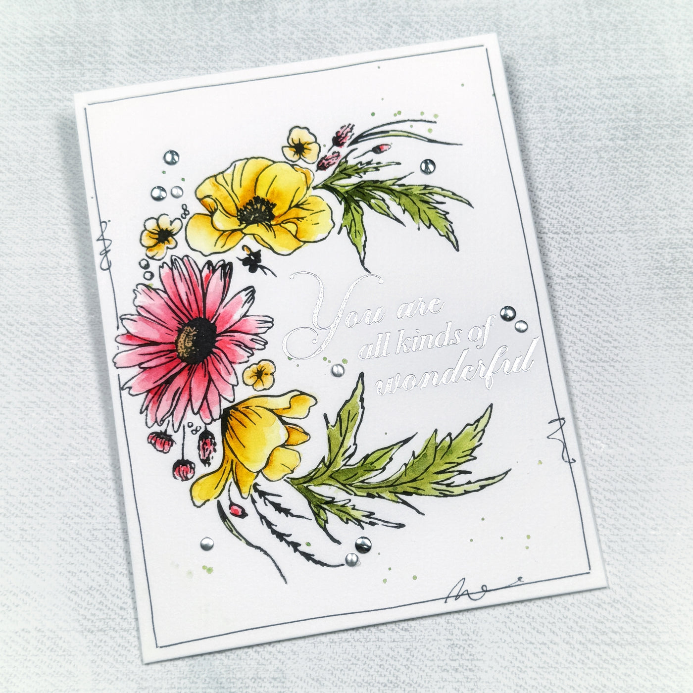 Wildflower Wreath Impress-ion Press + Foil Plates